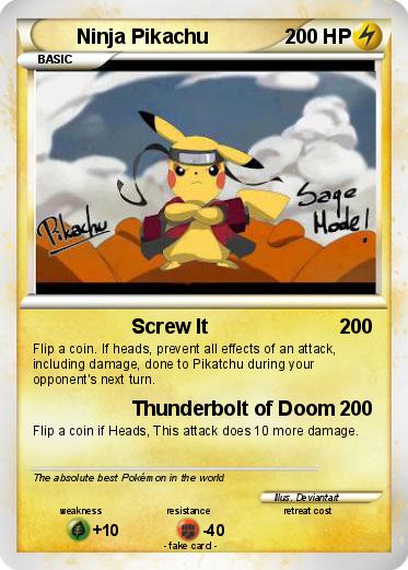 Pokemon Ninja Pikachu