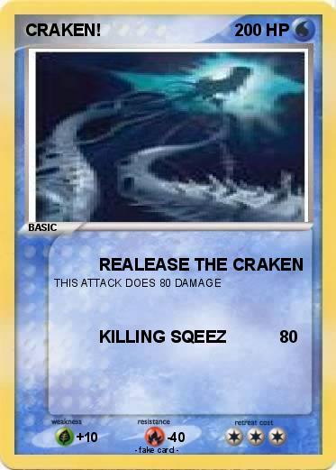 Pokemon CRAKEN!