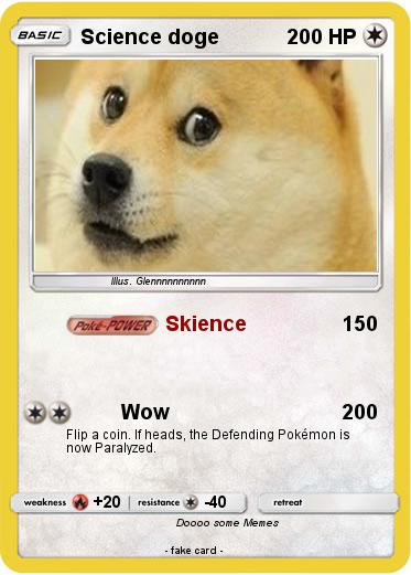 Pokemon Science doge