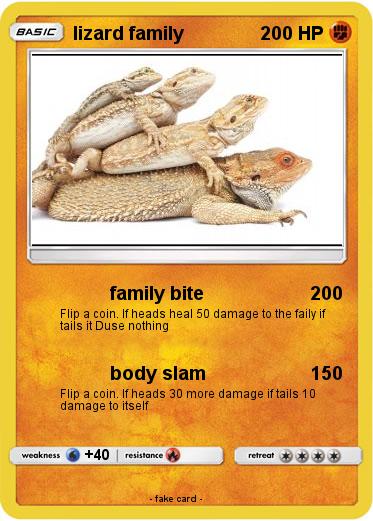 Pokemon lizard family