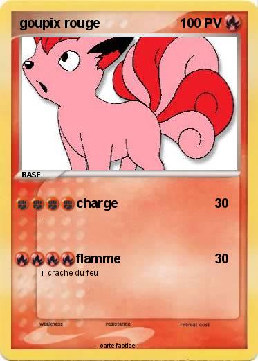 Pokemon goupix rouge