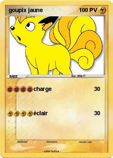 Pokemon goupix jaune