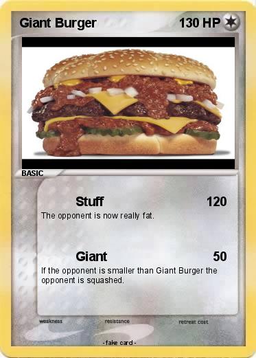 Pokemon Giant Burger