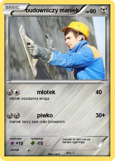Pokemon budowniczy maniek