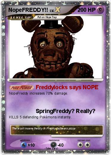 Pokemon NopeFREDDY!!