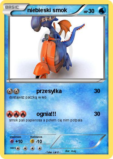 Pokemon niebieski smok