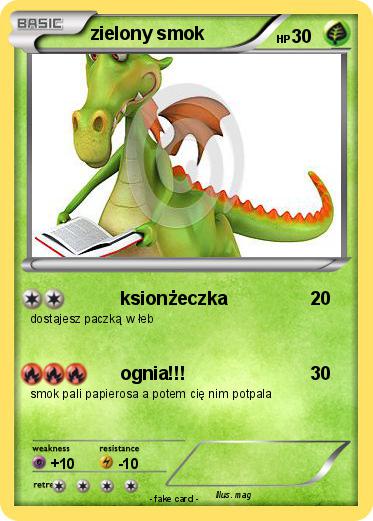 Pokemon zielony smok