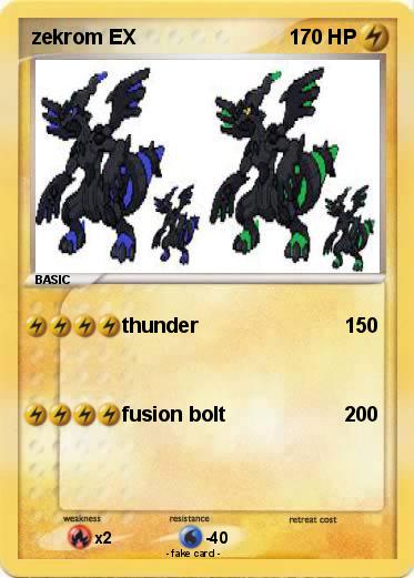 Pokemon zekrom EX