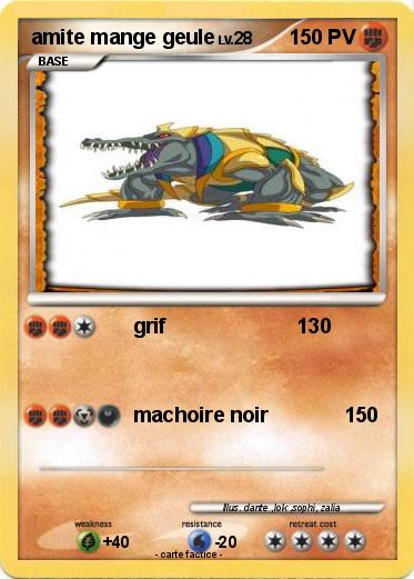 Pokemon amite mange geule