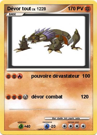 Pokemon Dévor tout