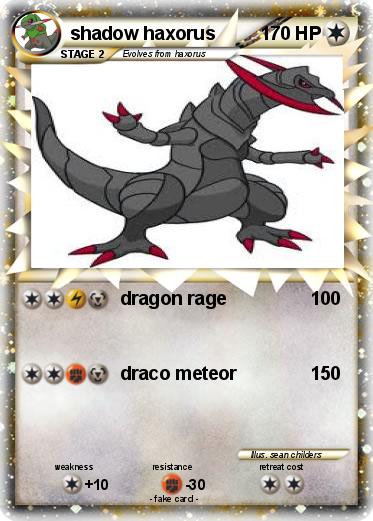 Pokemon shadow haxorus