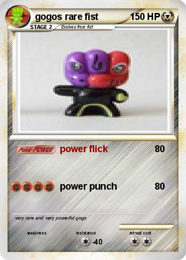 Pokemon gogos rare fist