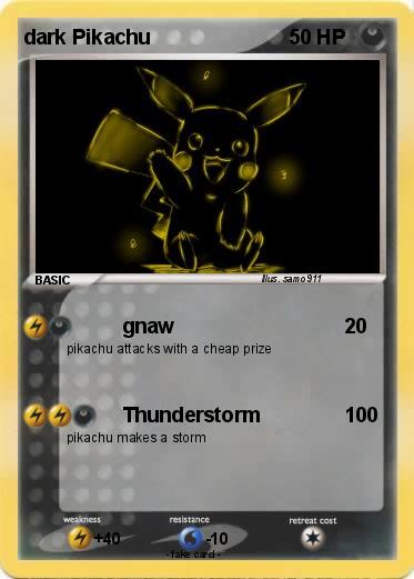 Pokemon dark Pikachu