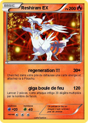 Pokemon Reshiram EX