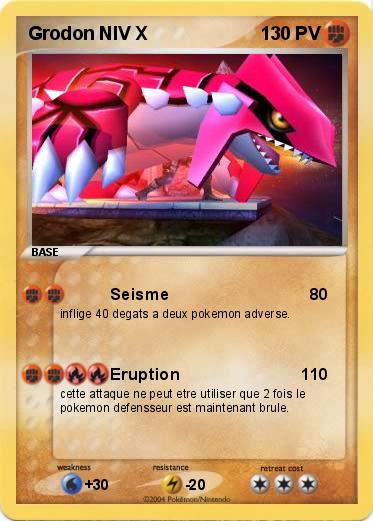 Pokemon Grodon NIV X