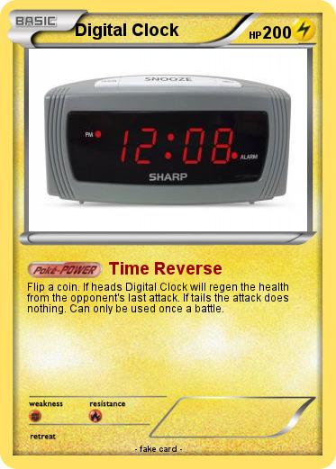 Pokemon Digital Clock