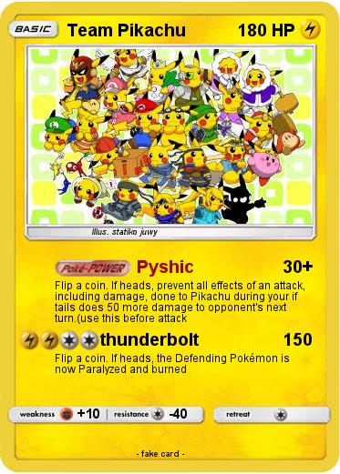 Pokemon Team Pikachu