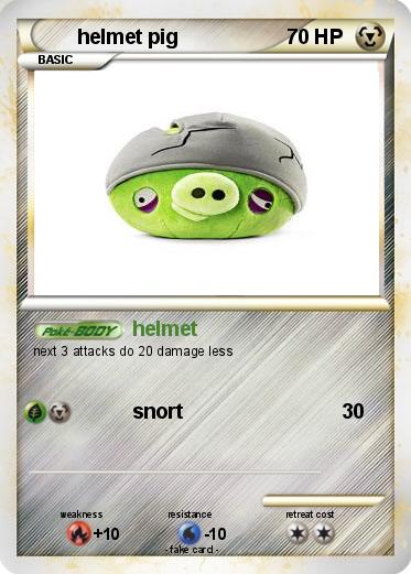 Pokemon helmet pig