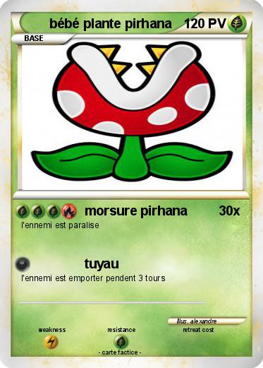Pokemon bébé plante pirhana