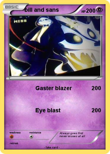 Pokemon bill and sans