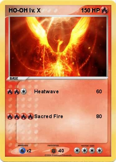 Pokemon HO-OH lv. X
