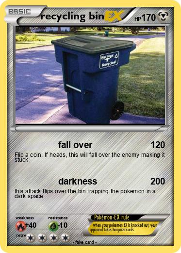 Pokemon recycling bin