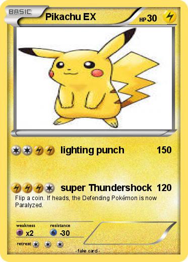 Pokemon Pikachu EX