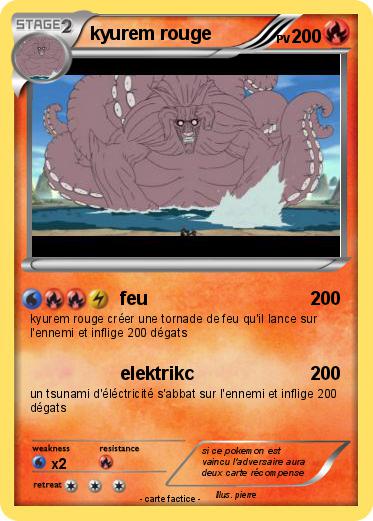 Pokemon kyurem rouge