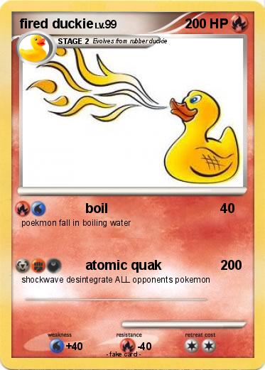 Pokemon fired duckie