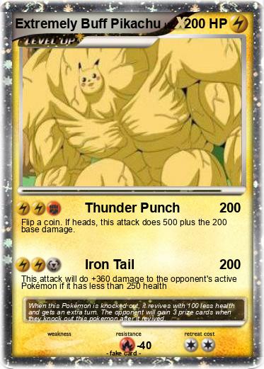 Pokemon Extremely Buff Pikachu