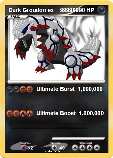 Pokemon Dark Groudon ex    999999