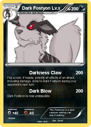 Pokemon Dark Fostyon Lv.x
