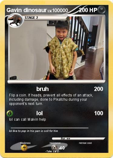 Pokemon Gavin dinosaur