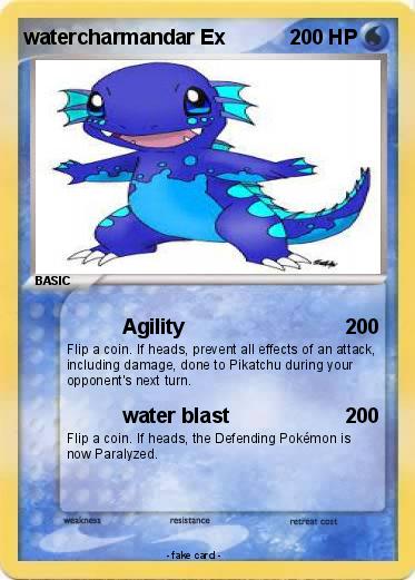 Pokemon watercharmandar Ex