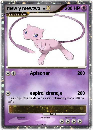 Pokemon mew y mewtwo