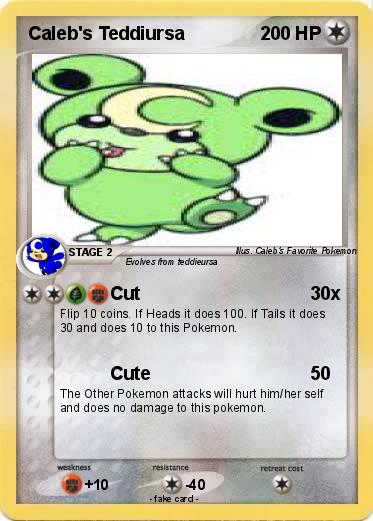 Pokemon Caleb's Teddiursa