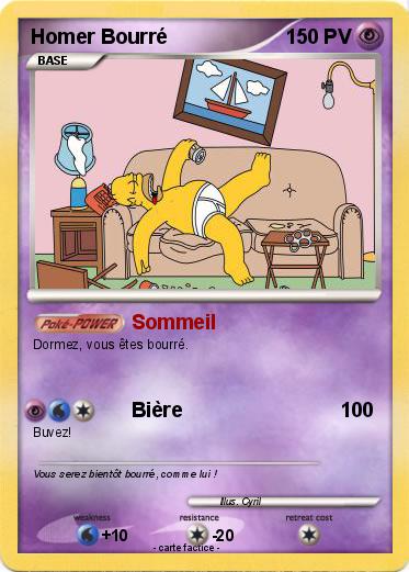 Pokemon Homer Bourré