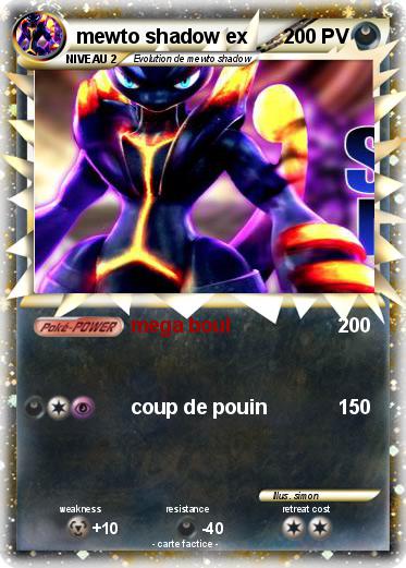 Pokemon mewto shadow ex