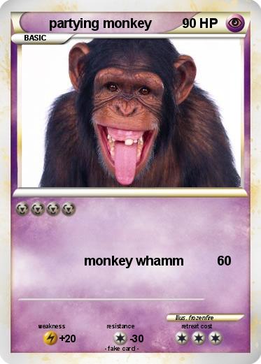 Pokemon partying monkey