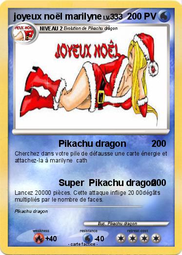 Pokemon joyeux noël marilyne