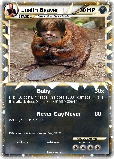 Pokemon Justin Beaver