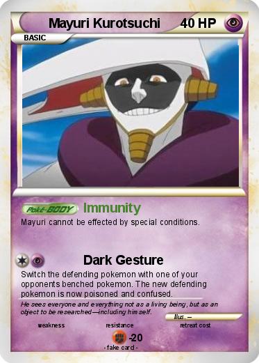 Pokemon Mayuri Kurotsuchi
