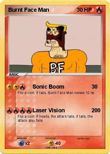 Pokemon Burnt Face Man