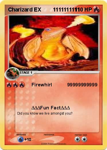 Pokemon Charizard EX        1111111111