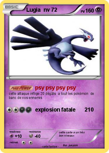 Pokemon Lugia  nv 72