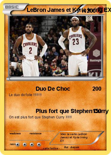 Pokemon LeBron James et Kyrie Irving EX