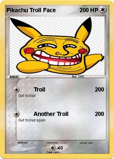 Pokemon Pikachu Troll Face