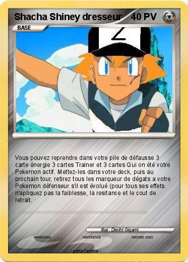 Pokemon Shacha Shiney dresseur