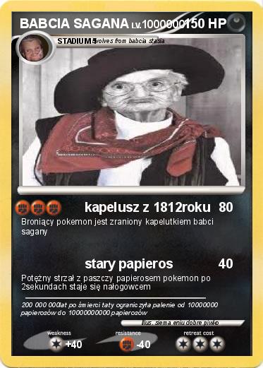 Pokemon BABCIA SAGANA