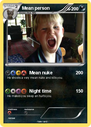 Pokemon Mean person